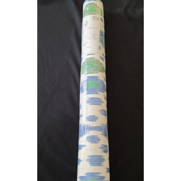 Gaston Y Daniela Wallpaper Libreria Ikat Azul GDW-5446-002 27.5 in X 32.8 ft NEW - Picture 2 of 9